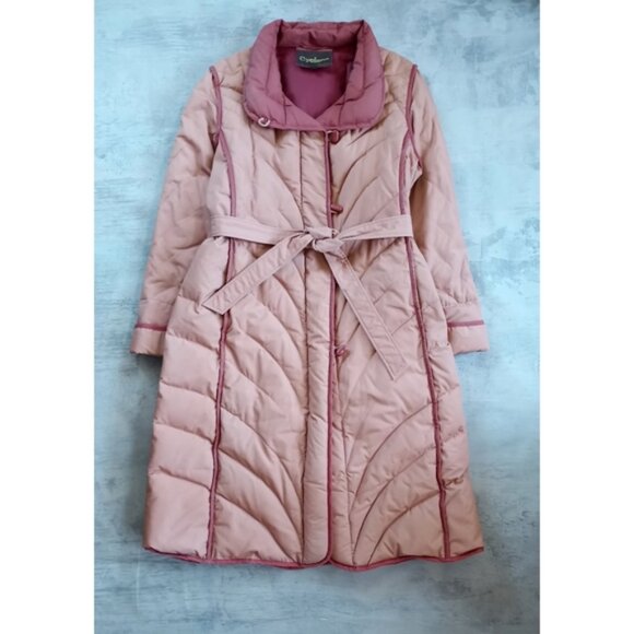 Vintage 1980s Cyclone Goose Down Shell Puffer Long Jacket - Picture 1 of 7